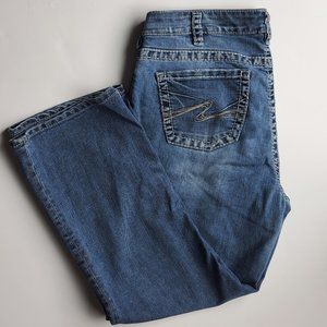 Silver Santorini Capri Jeans, Size 18